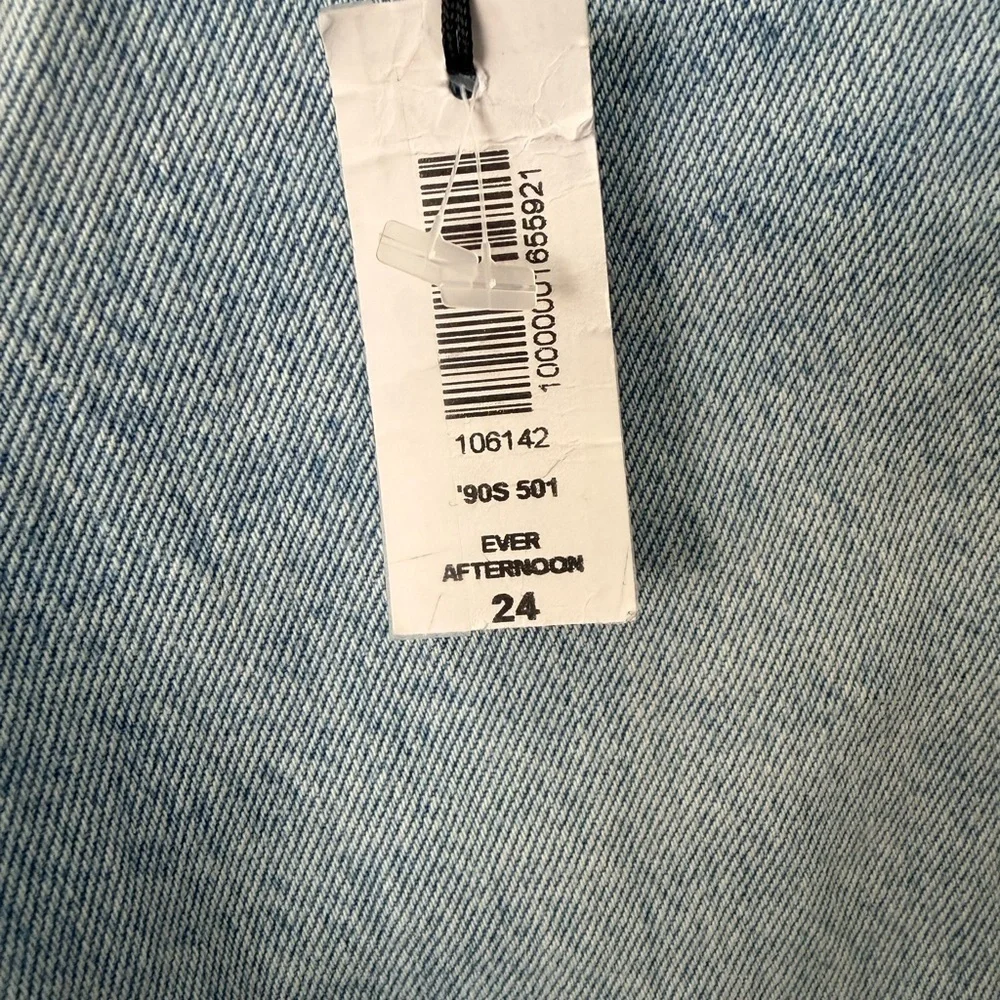 Levi's Women's Sz 24 501 90's Ever Afternoon Light Wash Straight Leg Loose Fit - Picture 7 of 12
